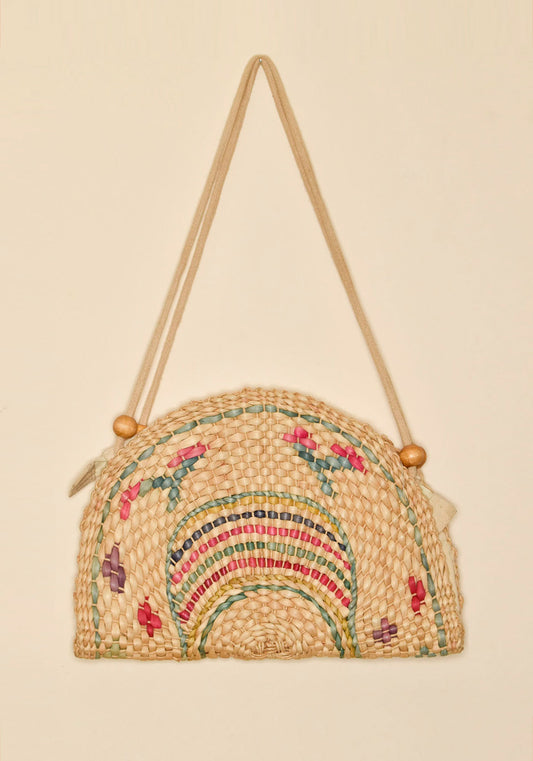 Vintage 1990s Palm Woven Bag