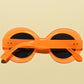 1960s Vintage Style TWIGGY Mod Oversized Round Oval Sunglasses