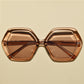 The LOLA 1970s Vintage Style Oversized Hexagon Sunglasses