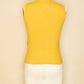 Vintage 1960s Acrylic Suede Patchwork Vest-Yellow-Back