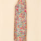 Vintage 1960's Handmade Psychedelic Floral Long Sleeve Dress- Side View 3