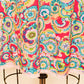 Vintage 1960's Handmade Psychedelic Floral Long Sleeve Dress-Detail Print Shot