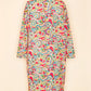 Vintage 1960's Handmade Psychedelic Floral Long Sleeve Dress-Back View 2