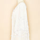 Mexican Cotton Gauze Bell Sleeve Tunic Dress- White-Side View 2